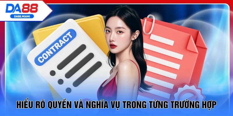 Hiểu rõ quyền và nghĩa vụ trong từng trường hợp