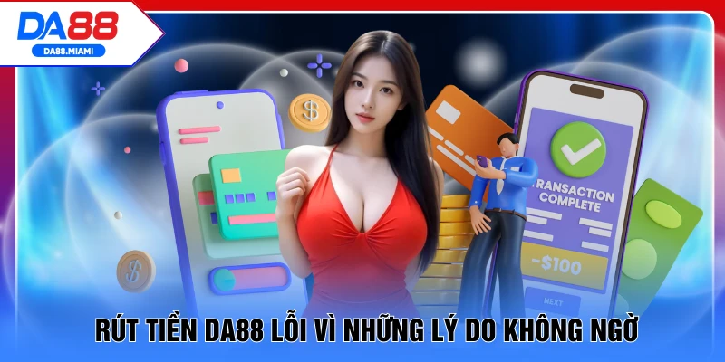 Rút tiền DA88 lỗi vì những lý do không ngờ